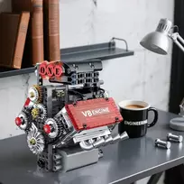 Bez Marki VARIKLIO MODELIŲ RINKINYS, MINI V8, KONSTRUKCINIAI BLAKAI, STATYBINIAI ŽAISLAI