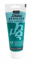Akrilinė dažai - Pébéo - Studio - Phtalocianino emeraldas - 100 ml - Satinas - Mišrus