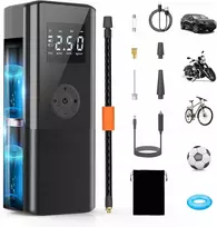 Bez Marki Akumuliatorinis oro kompresorius 150 Psi su Lcd, Led ir Usb
