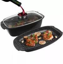 Orion Kepimo skarda 39X22CM 5L ALIUMINIO GRANITO DANGA STIKLO DANGINIS INDUKCIJA