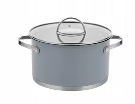 Florina Pepe puodas 20 cm 3.0L nerūdijančio plieno su dangteliu dujų indukcija