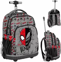 Mokyklinė kuprinė su ratukais Paso Spiderman Venom