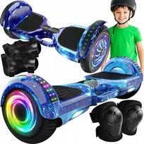 Gordon Vienvietis vaikiškas elektrinis Drift Gokartas – 3 ratų skuteris su LED, Bluetooth ir reguliuojama rėmo aukščio sistema