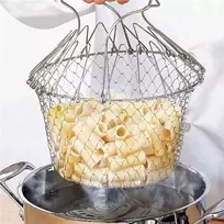Bez Marki Sulankstomas garų praplaunamas įtempimas Fry prancūziškai