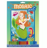 Artmaker / Didelė putų mozaika vaikams, A4 formato, kūrybinis rinkinys „Sirena“
