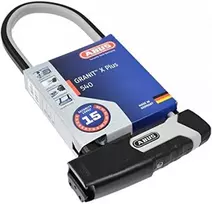 Abus Granit Xplus 540 sulankstoma dviračio spyna su Eazy Kf laikikliu
