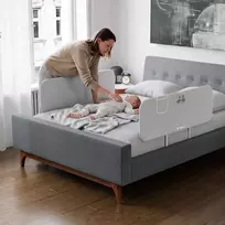 Apsauginis lovos barjeras Tulano Cover 50 Pilkas (120 cm) – pilka vaikiška apsauga nuo iškritimo