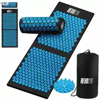 Akupresūros kilimėlis su pagalve Revogym, 105x40 cm, mėlynas