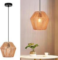 Pakabinamas šviestuvas iš rotango: Boho stiliaus, 150 cm, E27