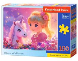 Dėlionė 100 princesė su vienaragiu CASTOR - Castorland
