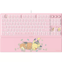Razer Ornata V3 Tenkeyless | Gaming keyboard | Wired | US | Razer Mecha-Membrane Switches | Wrist Rest | Pikachu Eevee Edition