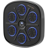 Muzikos bokso treniruoklis, Bluetooth, LED, sieninis, juodas