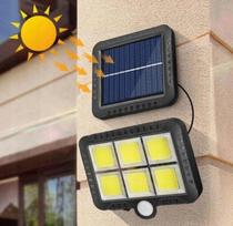 Lempų saulės šviesos 120 Led su judesio ir sutemų jutikliu, su pulteliu