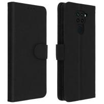 Dėklas - AVIZAR - Xiaomi Redmi Note 9 - Pilnas apvalkalas - Kortelės laikiklis - Vaizdo palaikymo funkcija - Juodas