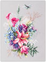 Siuvinėjimo rinkinys Magic Needle Tulips and Lily 210-302