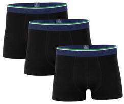 Bambukiniai apatiniai vyrams Clark Crown 1015 Bamboo Boxershort hipster, 3 vnt. juodi