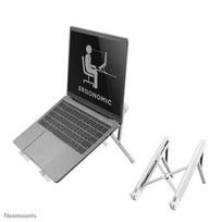 NeoMounts Laptop Stand - 11-17inch - Max 5 kg - 6 Height Positions - Foldable - Compact - Universal - Silver