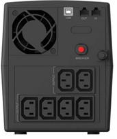 Conceptronic 1200VA 720W UPS - 6x IEC - HID USB - RJ45 In/Out - AVR