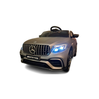 Elektrinis vaikiškas automobilis Mercedes GLC 63 AMG, matinis pilkas