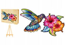 DIDELĖS MEDINĖS DĖLIONĖS SUAUGUSIESIEMS KOLIBRIS 235 DETALĖS MEDINĖJE DĖŽUTĖJE