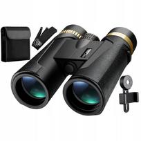 Profesionalūs K&F 12x 42mm BAK-4 žiūronai – vandeniui atsparūs, su dėklu, skirti medžioklei