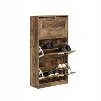 Batų spintelė su 3 atverčiamomis lentynomis prieškambario baldas pastatomas 60x23cm FSR137-L-F