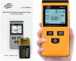 Elektromagnetinio lauko matuoklis, bangų spinduliuotės testeris 100µT aliarmo LCD