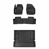 Guminiai kilimėliai ir bagažinės kilimas Ford Galaxy II 2009-2015 rinkinys