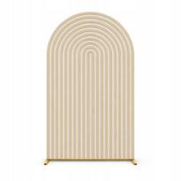 Užvalkalas dekoratyviniam arkui, smėlio ir kreminės spalvos linijos, 2,2x1,2 m