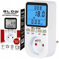 „BLOW“ elektroninis vatmetras, elektros energijos sąnaudų matuoklis ir skaitiklis, voltmetras, 16 A