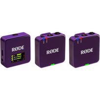 Rode Microphones Wireless GO Gen 3 WIGOGEN3PUR, mikrofonų rinkinys, 2.4GHz, 260m, 32-bit float, USB, violetinė