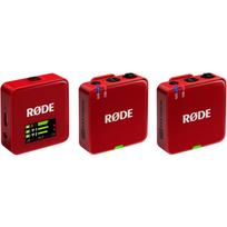 Rode Microphones Wireless GO Gen 3 WIGOGEN3RED, mikrofonų sistema, 2.4GHz, 260m, 32-bit float, USB, XLR, raudona