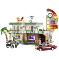 Lumibricks konstrukcinis žaislas Twilight Motel F9054, 1970 dalių, 22 LED apšvietimas, 4 minifigūrės, Road Trip serija
