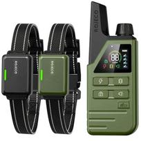 Rojeco dresūros antkaklis DOG800 RXGQFXYTE-01A21, 2 vnt, 300 m, 3 kanalai, IPX7, 7-23 cm, 300 mAh, 8-10 dienų, 30 dienų
