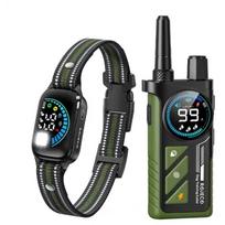 Rojeco dresūros antkaklis PD511 RXGQZFYTY-21A21, 1000 m, IPX7, 300 mAh, 9/16/99 lygiai, iki 3 kanalų, LED ekranas