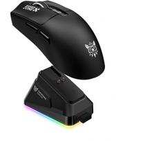 Onikuma DM10 Black, belaidė žaidimų pelė, PAW3311, 24000 DPI, 1000 Hz, 500 mAh, 3.7 V, 18 mA, 10 m, USB-C, 2.4 GHz, Bluetooth, RGB