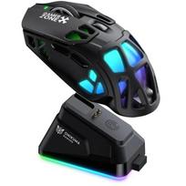 Onikuma DM09 belaidė žaidimų pelė, juoda, PAW3311 jutiklis, 800–24 000 DPI, 6 lygiai, 1000 Hz, 600 mAh, 2.4 GHz Bluetooth USB-C