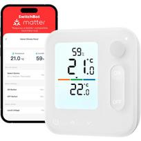 Switchbot Home Climate Panel W7400000, 84mm, 21mm, 125g, Bluetooth LE, termometras, higrometras, judesio jutiklis, termostatas
