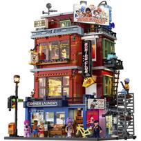 Lumibricks Konstrukciniai kaladėlės Bokso klubas L19009, 3036 d., Street Fusion, 24 LED, 6 minifigūrės, nuo 16 m.