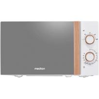 Medion mikrobangų krosnelė MD10596 50076216, 20l, 700W, 5 lygiai, 255mm lėkštė, atšildymas, laikmatis, balta