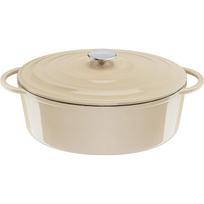 Tefal ovalus ketaus kepimo indas E25906, 34cm, 7.2L, dangtis, emaliuotas, indukcinė, dujinė, stiklo keramikos, halogeninė
