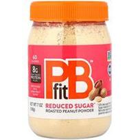 PBfit, Skrudintų žemės riešutų milteliai, sumažintas cukraus kiekis, 198 g