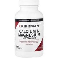 Kirkman Labs, Kalcis ir magnis su vitaminu D, 120 kapsulių