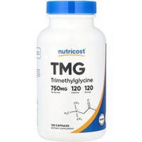 Nutricost, TMG, 750 mg, 120 kapsulių