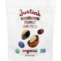 Justin's Nut Butter, Organic Peanut Candy Pieces, Dark Chocolate, 4.5 oz (128 g)