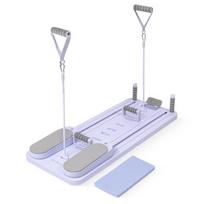 Pilates treniruoklis / reformeris GYMSTICK Pilates V Reformer Board (juodas, violetinis, rožinis) (Spalva: Violetinė)
