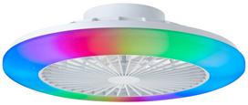 Lubinis šviestuvas su ventiliatoriumi Salemo Brilliant AG 40W 3000-6500K Ø48cm RGB/baltas