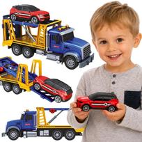 WOOPIE automobilių transporteris vilkikas su automobiliu, šviesomis ir garsu, mastelis 1:14