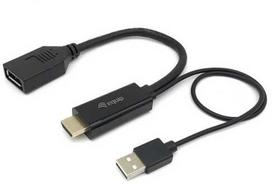 Equip HDMI į DisplayPort adapteris, 0,15 m, HDMI Type A (standartinis), DisplayPort, vyriškas, vyriškas, tiesus