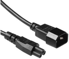 ACT Maitinimo laidas C14 - C5 juodas 0.25 m (AK5252)